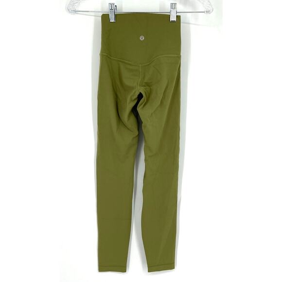 Lululemon Align High Rise Pant 24" Olive Bronze Green Size 0 - Picture 2 of 7